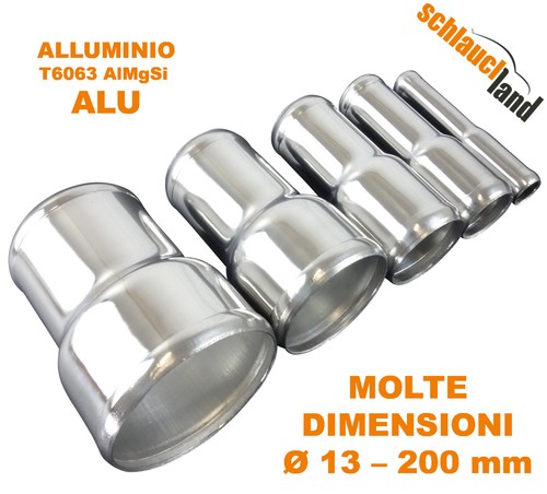 Tubo alluminio pezzo riduzione - alluminio,
