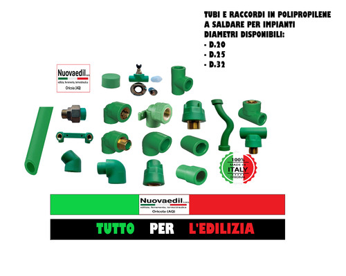Tubo raccordi ppr verde - tubo,